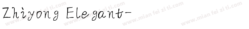 Zhiyong Elegant字体转换